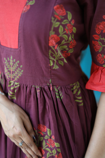 Premium Pure Cotton Fabric Maxi with Cotton lining FC0029