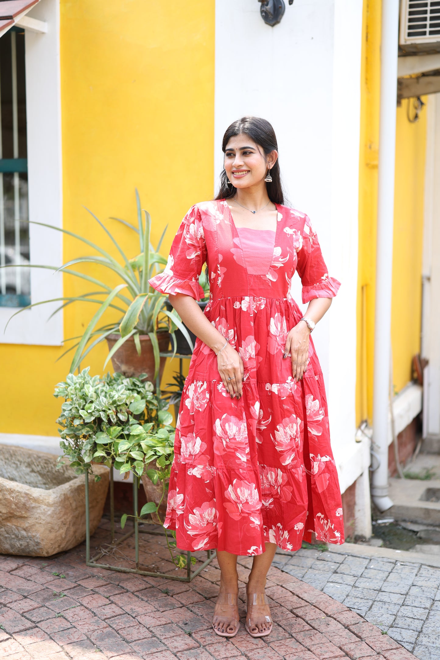 Premium Pure Cotton Fabric Maxi with Cotton lining FC0030