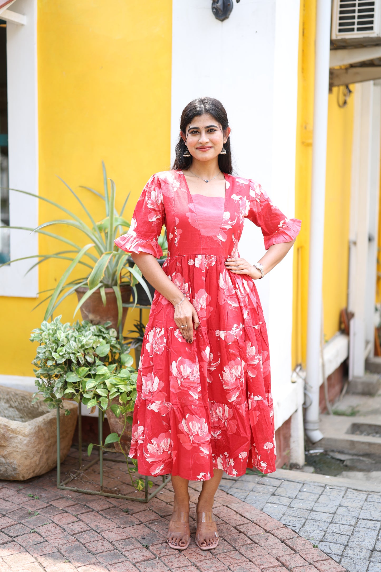 Premium Pure Cotton Fabric Maxi with Cotton lining FC0030