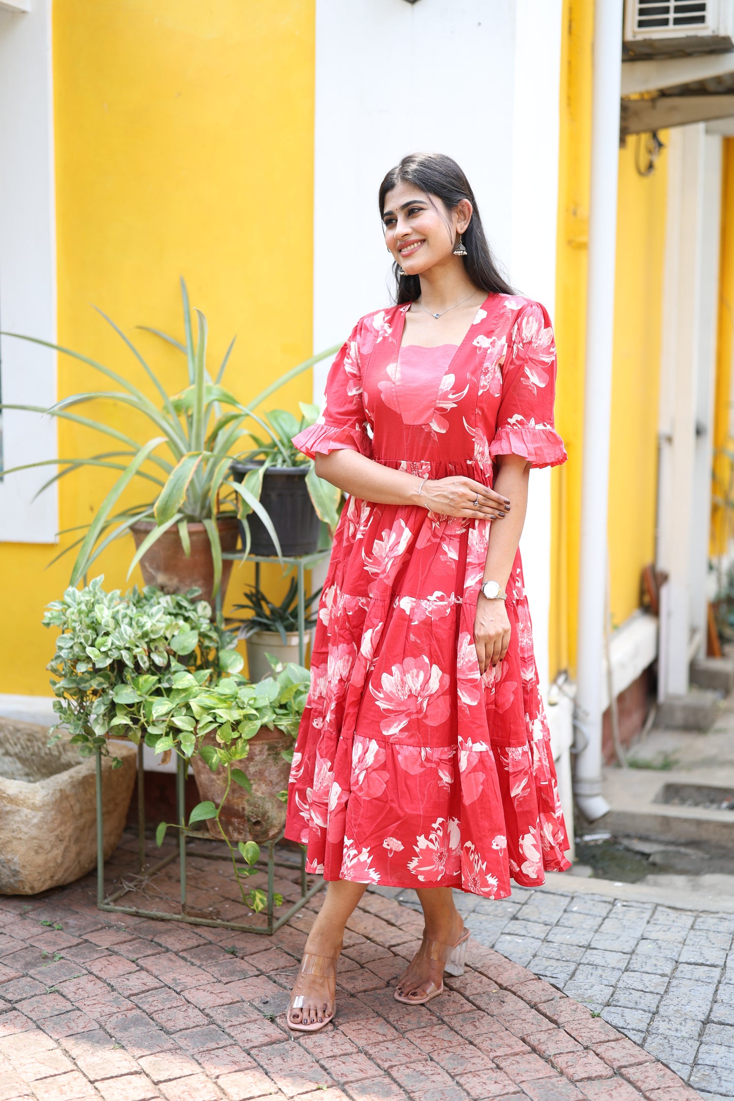 Premium Pure Cotton Fabric Maxi with Cotton lining FC0030