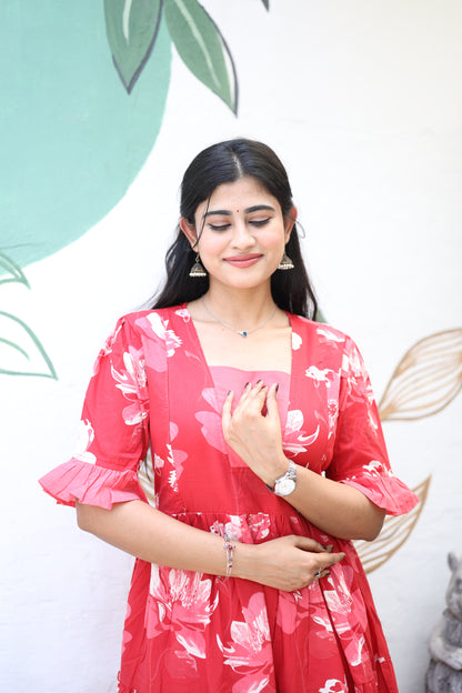 Premium Pure Cotton Fabric Maxi with Cotton lining FC0030