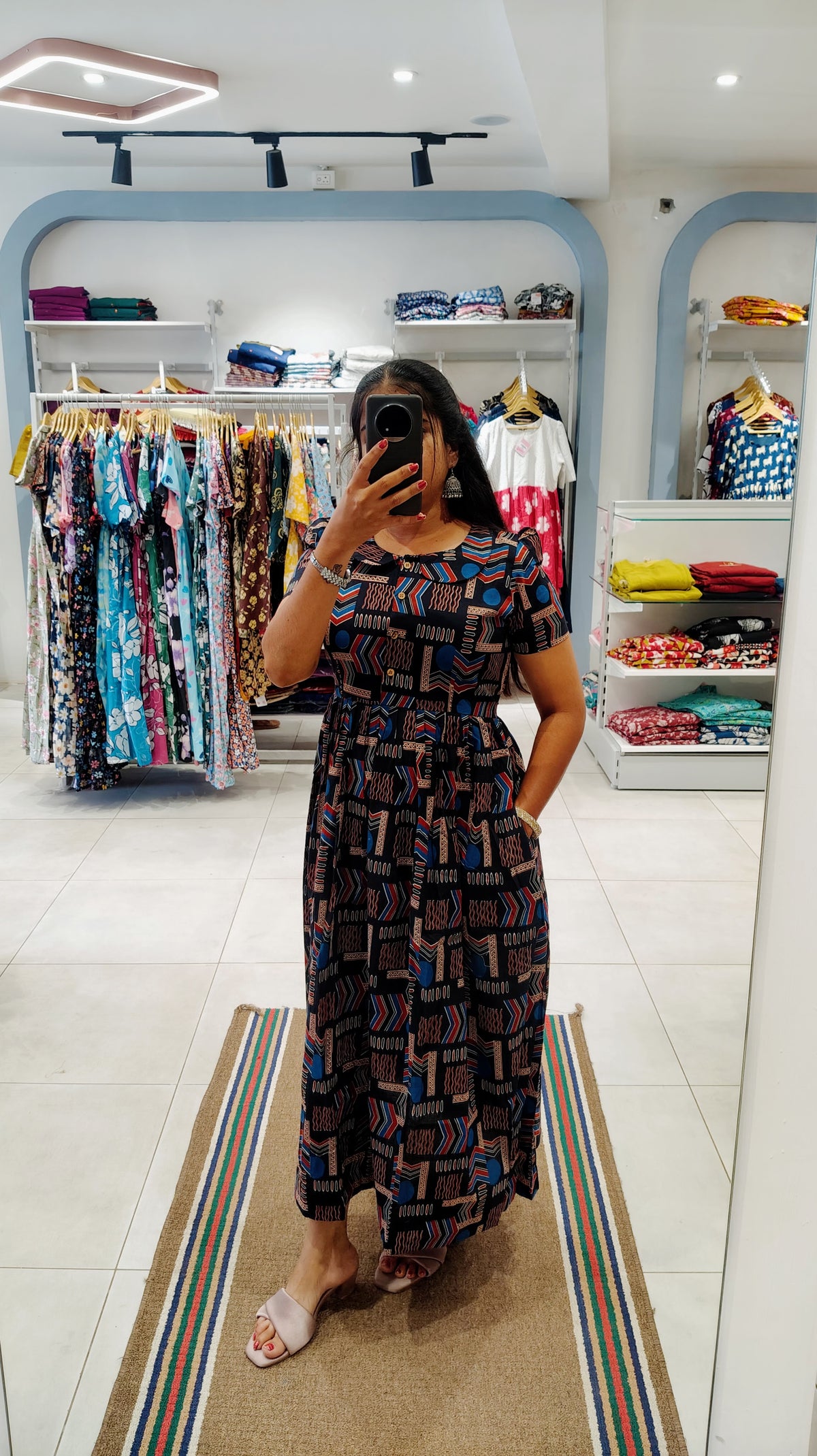 Premium Cotton Maxi with CENTER Button (Openable)