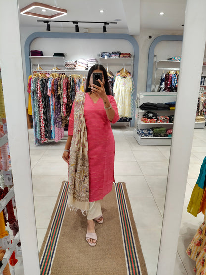 Premium Ethnic Salwar Set-(Top,Bottom,Duppatta)-Non Feeding Only