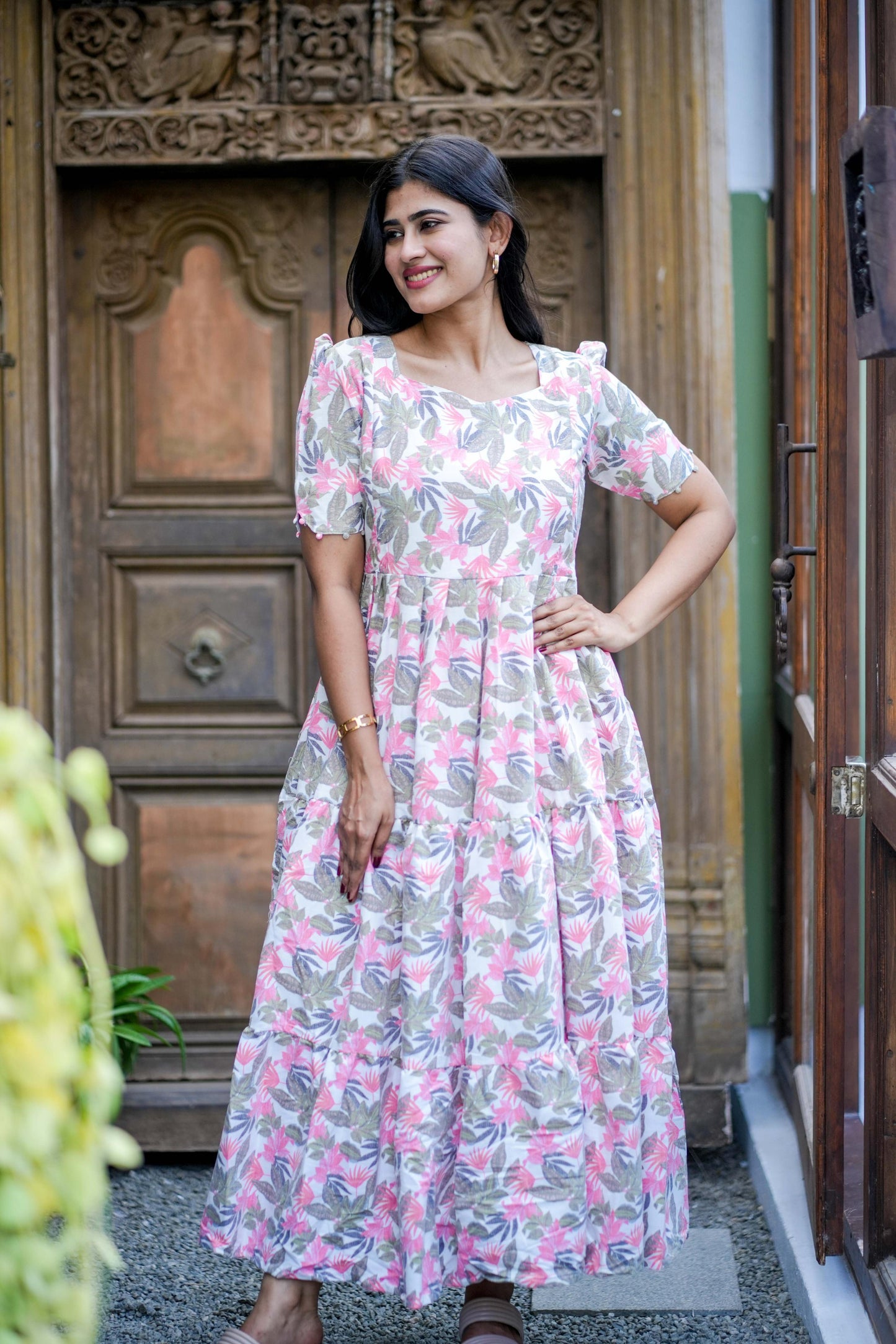 Premium Cotton Printed Maxi (With Lining)- Feeding/Non Feeding FC004