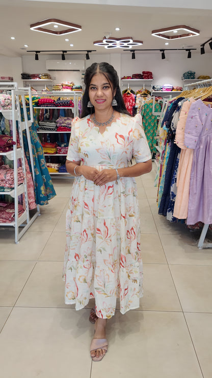 Premium Linen Cotton Maxi ( with cotton Lining ) [Exclusive Non-Feeding]