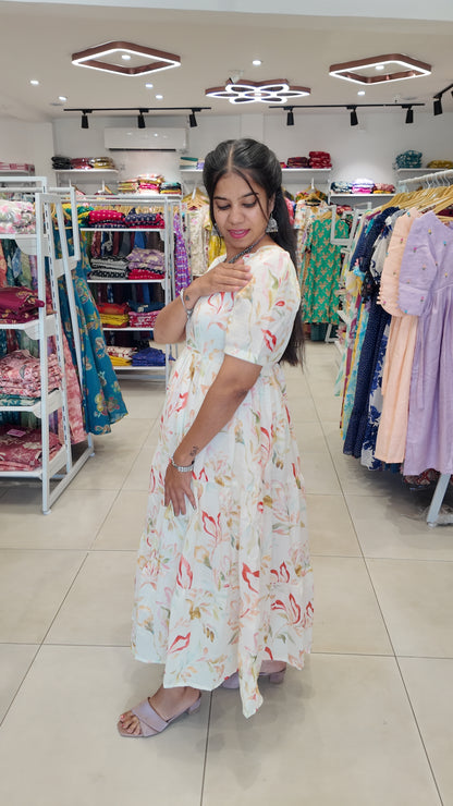Premium Linen Cotton Maxi ( with cotton Lining ) [Exclusive Non-Feeding]