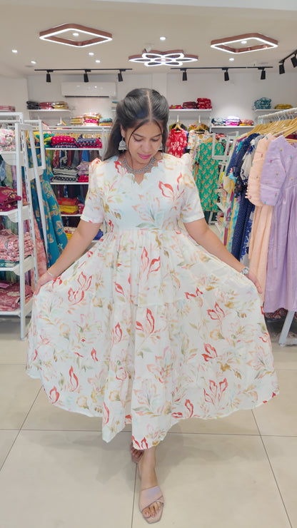 Premium Linen Cotton Maxi ( with cotton Lining ) [Exclusive Non-Feeding]