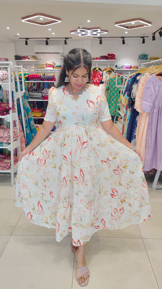 Premium Linen Cotton Maxi ( with cotton Lining ) [Exclusive Non-Feeding]