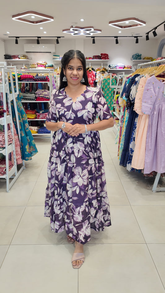 Premium Linen Cotton Maxi ( with cotton Lining ) [Exclusive Non-Feeding]