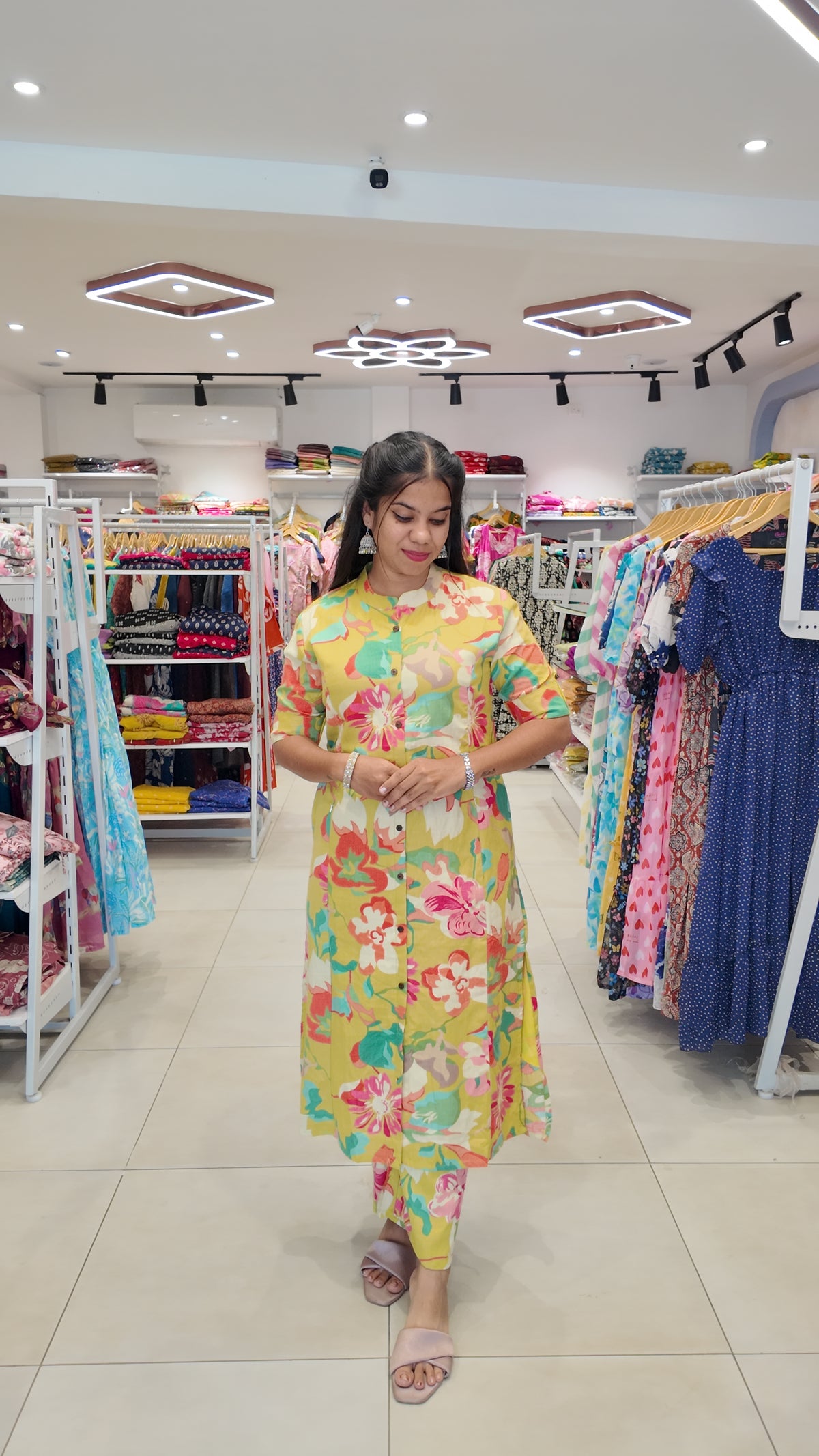 Premium Cotton Printed Coord Set- Feeding ONLY(With Lining)