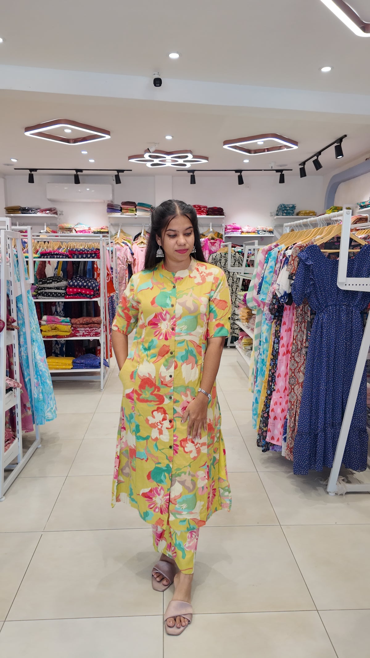 Premium Cotton Printed Coord Set- Feeding ONLY(With Lining)
