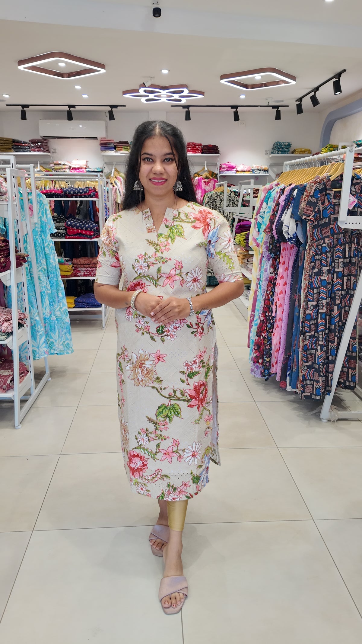 Premium Cotton Kurti (With Lining) Non-Feeding