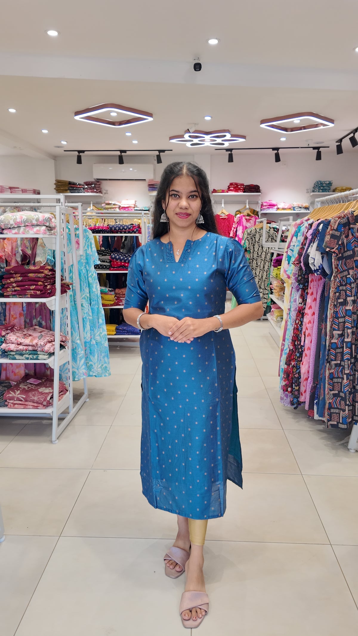 Premium Raw Silk Kurti (With Lining) Non-Feeding