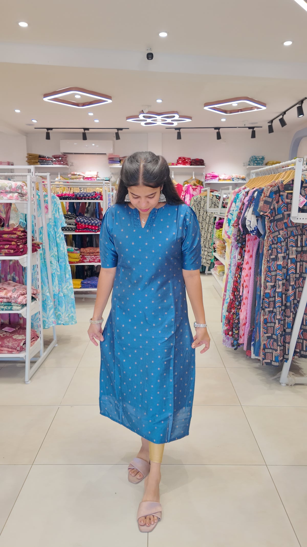 Premium Raw Silk Kurti (With Lining) Non-Feeding