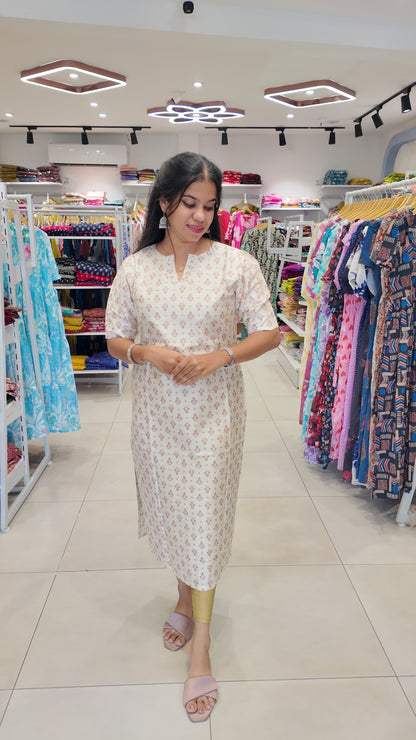 Premium Raw Silk Kurti (With Lining) Non-Feeding