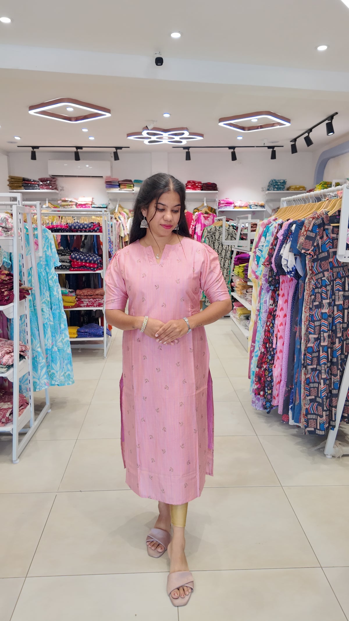 Premium Raw Silk Kurti (With Lining) Non-Feeding