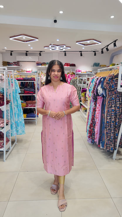Premium Raw Silk Kurti (With Lining) Non-Feeding