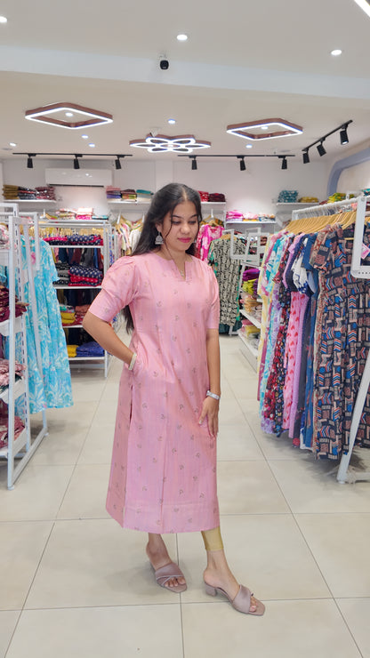 Premium Raw Silk Kurti (With Lining) Non-Feeding