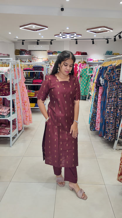 Premium Raw Silk Salwar Set-(Top,Bottom,Duppatta)-Non Feeding Only