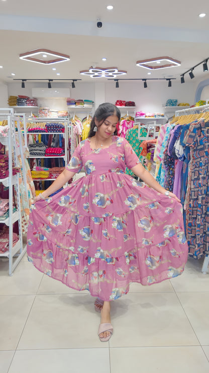 Georgette Maxi (Feeding) With Lining