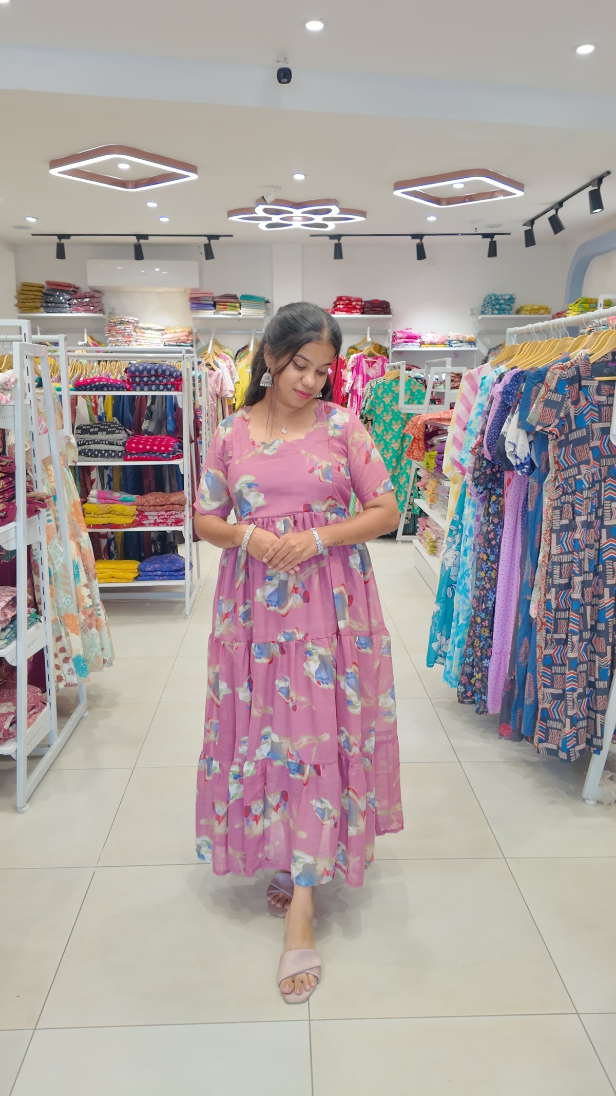 Georgette Maxi (Feeding) With Lining