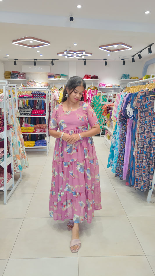 Georgette Maxi (Feeding) With Lining