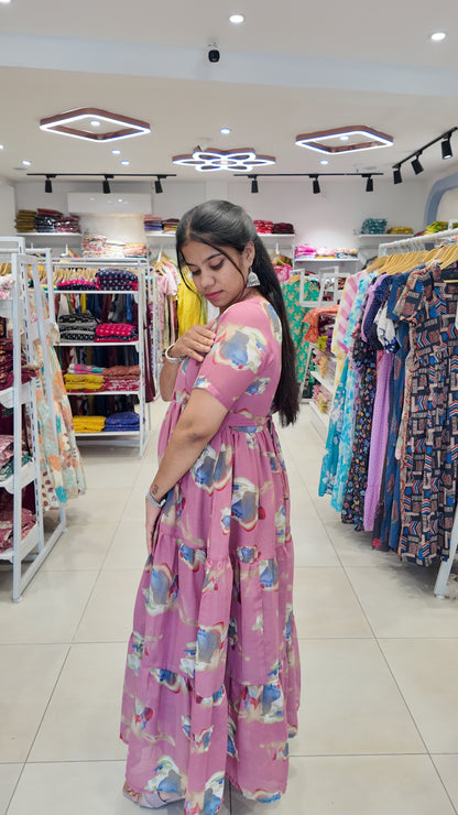 Georgette Maxi (Feeding) With Lining
