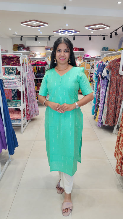Premium Raw Silk Salwar Set-(Top,Bottom,Duppatta) Feeding FC0656