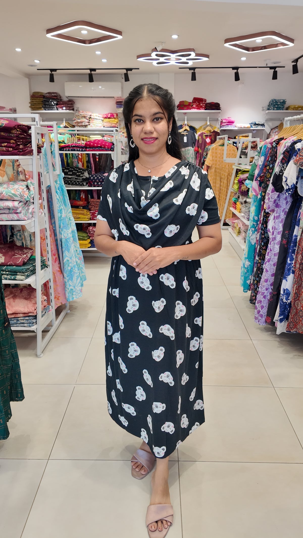 FRL001- 2 in 1 Maxi with Detachable Duppatta and Centre Zip