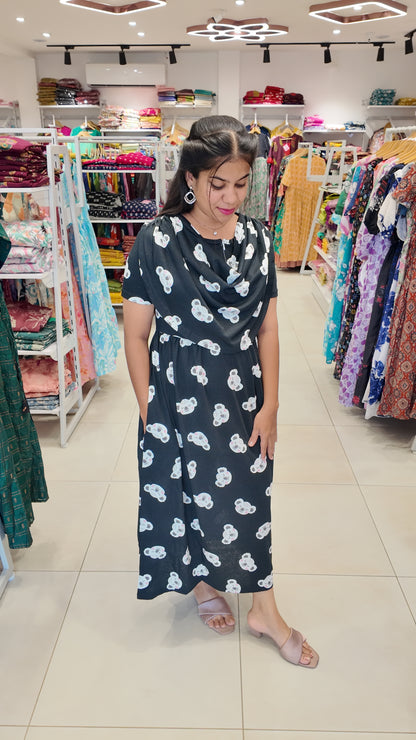 FRL001- 2 in 1 Maxi with Detachable Duppatta and Centre Zip