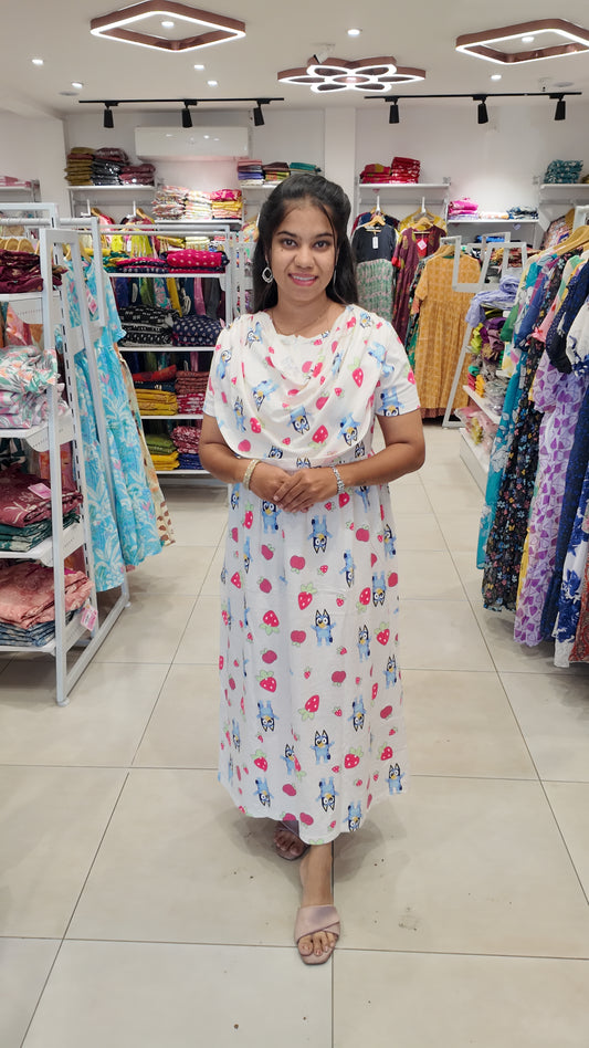 FRL004- 2 in 1 Maxi with Detachable Duppatta and Centre Zip