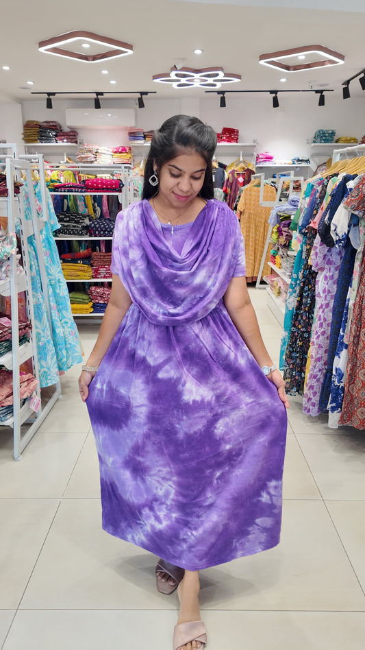 FRL003- 2 in 1 Maxi with Detachable Duppatta and Centre Zip