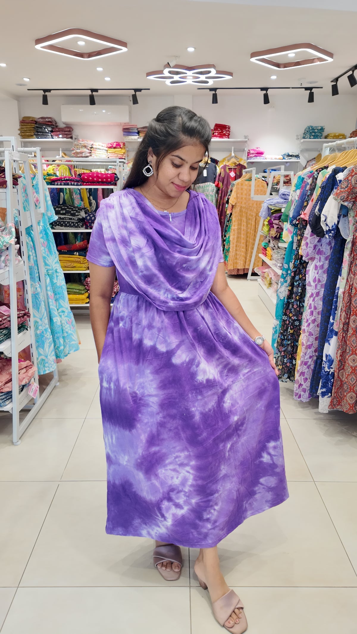 FRL003- 2 in 1 Maxi with Detachable Duppatta and Centre Zip
