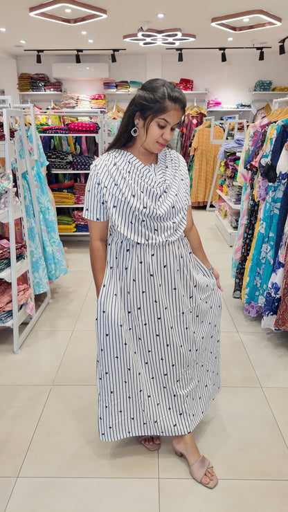 FRL002- 2 in 1 Maxi with Detachable Duppatta and Centre Zip