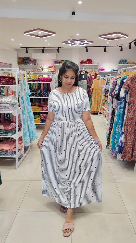 FRL002- 2 in 1 Maxi with Detachable Duppatta and Centre Zip