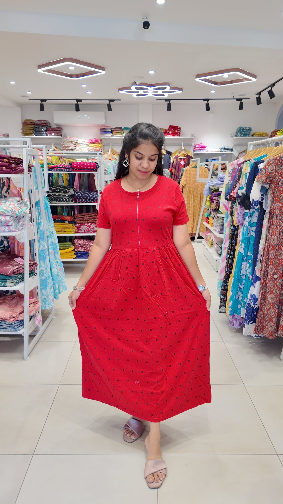 FRL010- 2 in 1 Maxi with Detachable Duppatta and Centre Zip