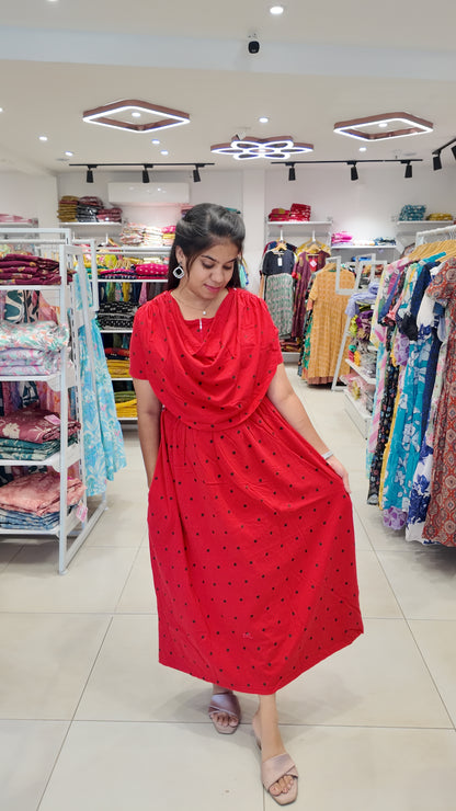 FRL010- 2 in 1 Maxi with Detachable Duppatta and Centre Zip