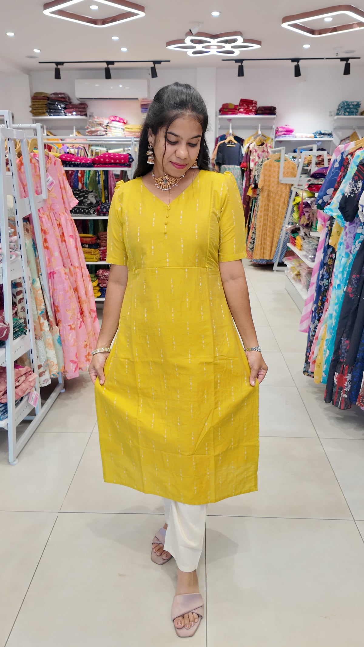 Premium Raw Silk Salwar Set-(Top,Bottom,Duppatta) Feeding FC0654