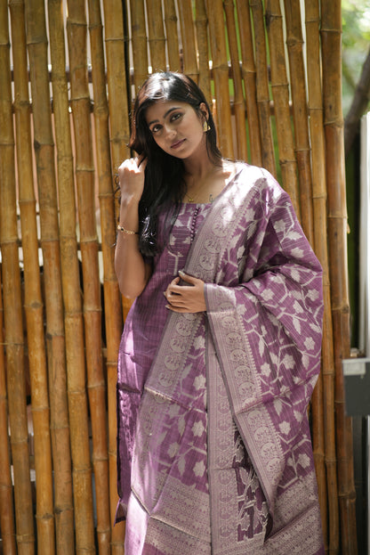 Premium Banarasi Salwar Set-(Top,Bottom,Duppatta)-Non Feeding Only
