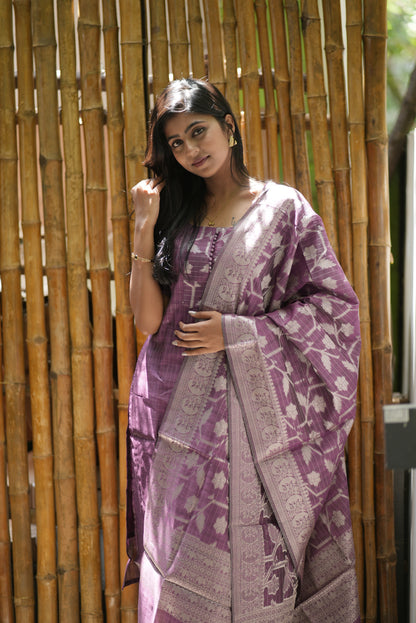 Premium Banarasi Salwar Set-(Top,Bottom,Duppatta)-Non Feeding Only
