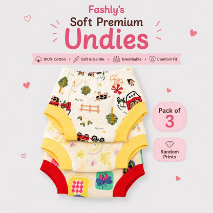 Reusable Padded Undies for Babies
(Pack of 3) Print will Vary