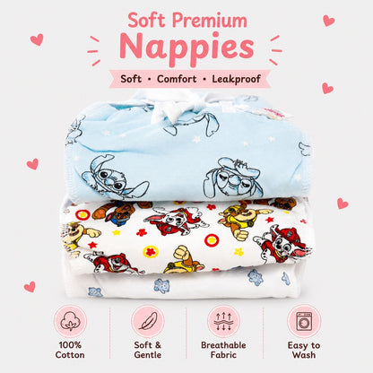 Reusable PaddedNappies for Babies(Pack of 3) Print will Vary