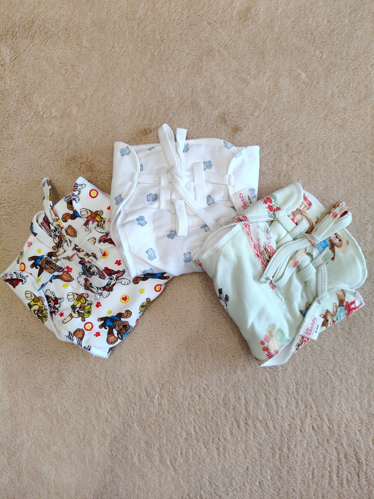 Reusable PaddedNappies for Babies(Pack of 3) Print will Vary