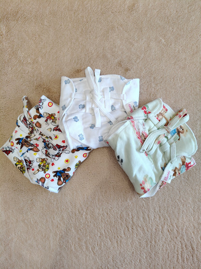 Reusable PaddedNappies for Babies(Pack of 3) Print will Vary
