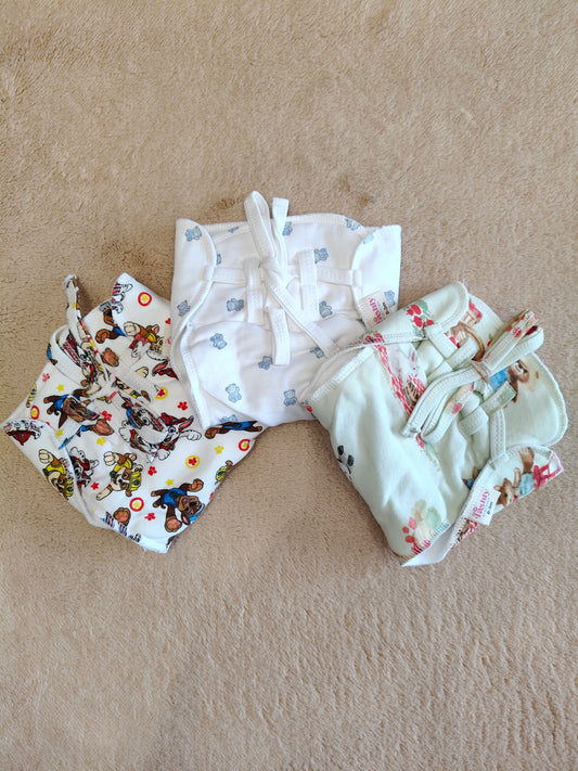 Reusable PaddedNappies for Babies(Pack of 3) Print will Vary