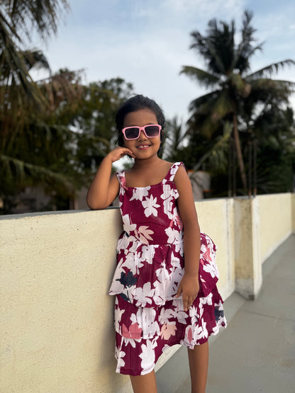 Girls Casual Short Frocks | Sleeveless