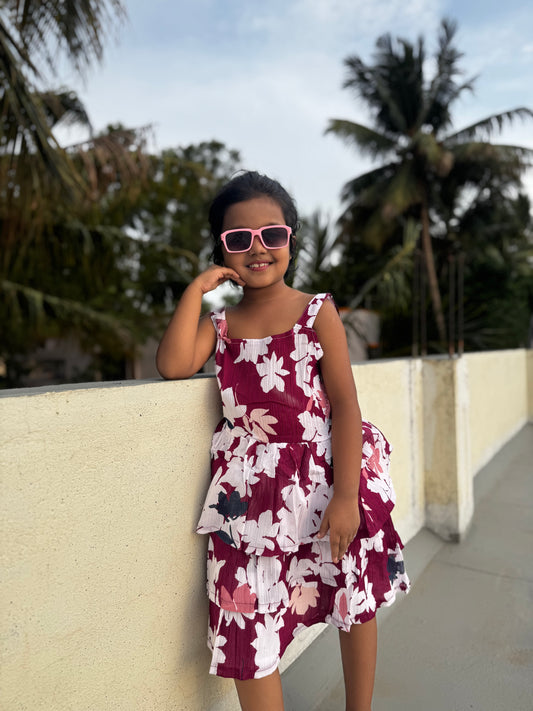 Girls Casual Short Frocks | Sleeveless