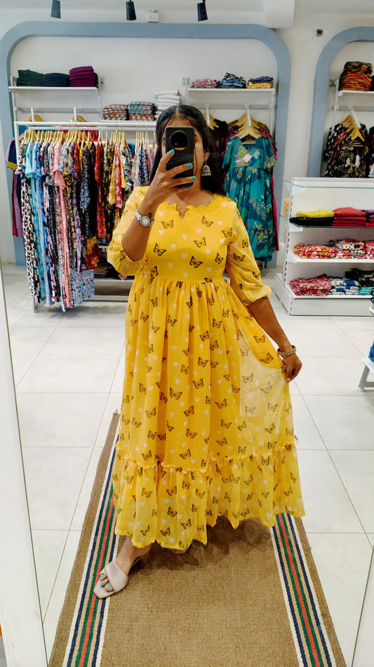 Georgette Maxi (Non-Feeding) With Lining
