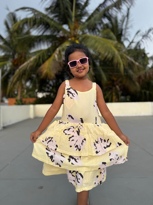 Girls Casual Short Frocks | Sleeveless