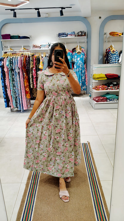 Premium Cotton Maxi with CENTER Button (Openable)